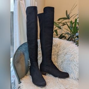 Stuart Weitzman Reddy 5050 Suede Over-the-Knee Boots